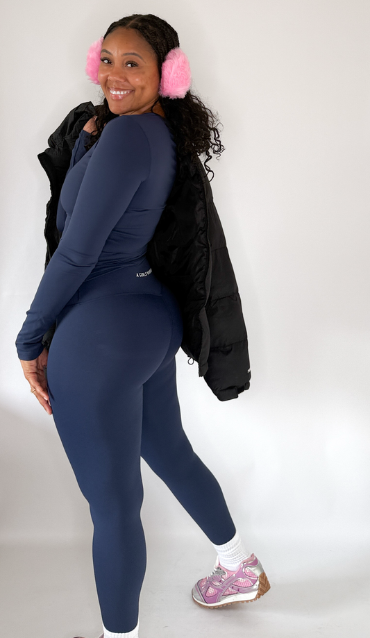 Aspen Leggings- Navy Blue